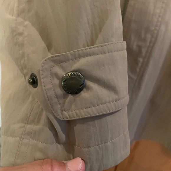 London Fog Men's Tan Coat with Brown Collar size large - Picture 5 of 10